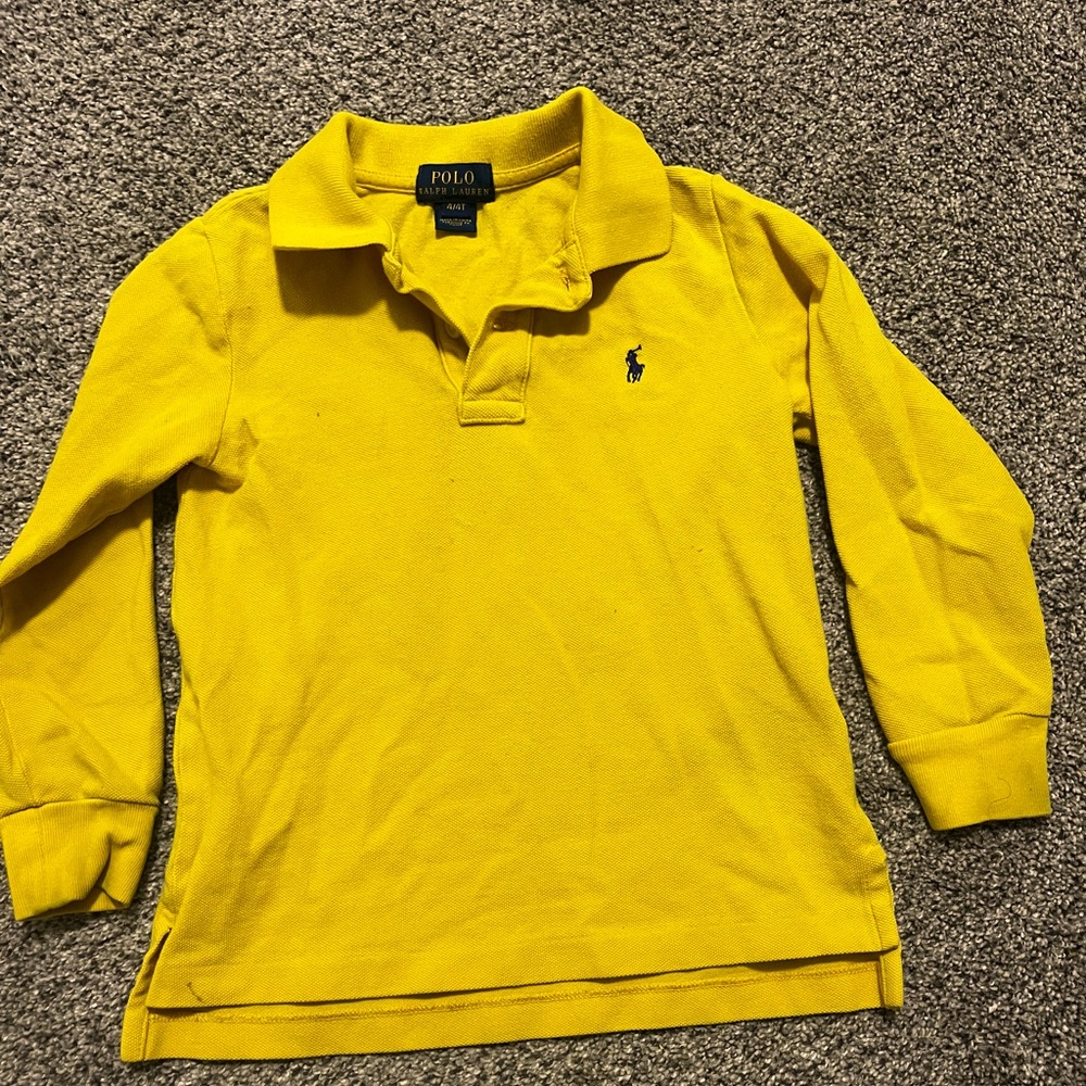 Ralph Lauren Cotton Mesh Long-Sleeve Polo